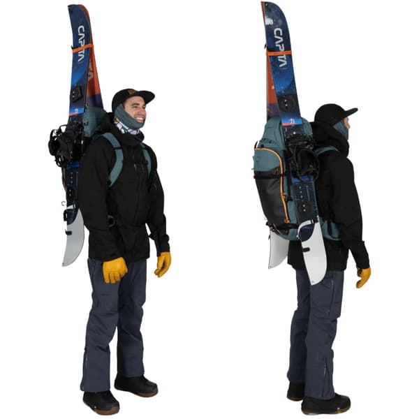 M's Soelden 45L Skidryggsäck Cascade Blue/Raven Black, view: 8