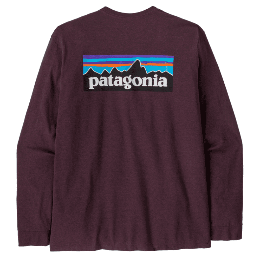 M's L/S P-6 Logo Responsibili-Tee Berry Fig, view: 0