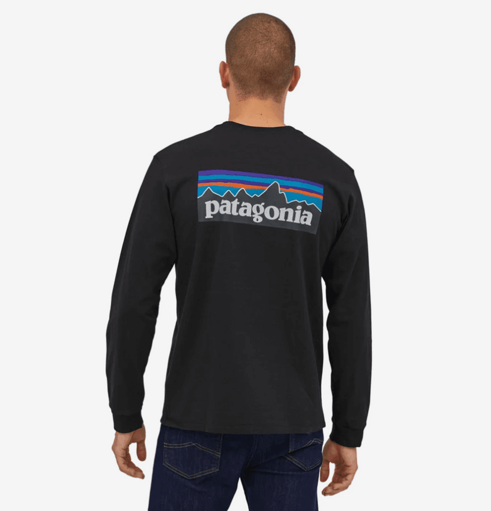 M's L/S P-6 Logo Responsibili-Tee Black, view: 2