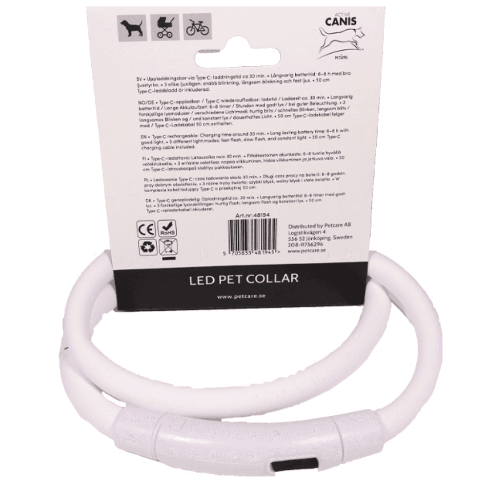 USB Led Collar White, view: 1