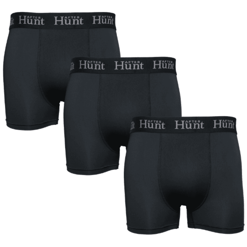 Mens Boxer Underwear Short 3-pack Black, view: 1