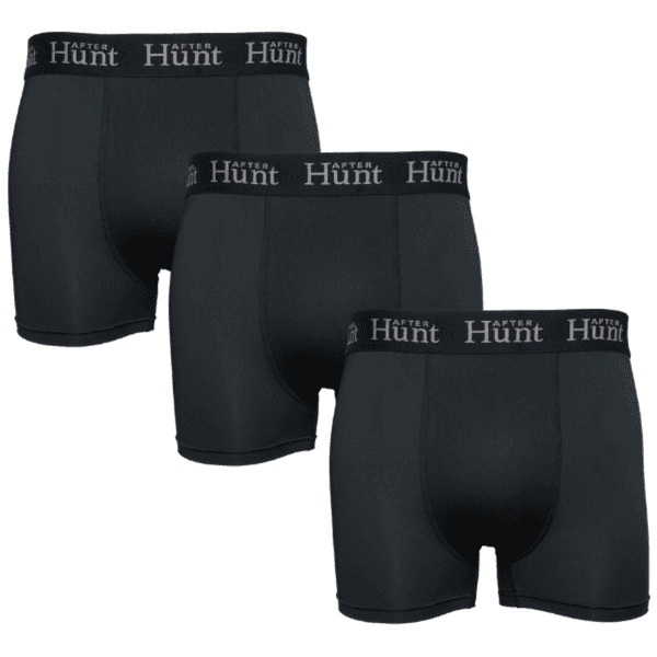 Mens Boxer Underwear Short 3-pack Black, view: 1