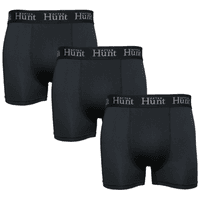 Mens Boxer Underwear Short 3-pack Black - view: 1