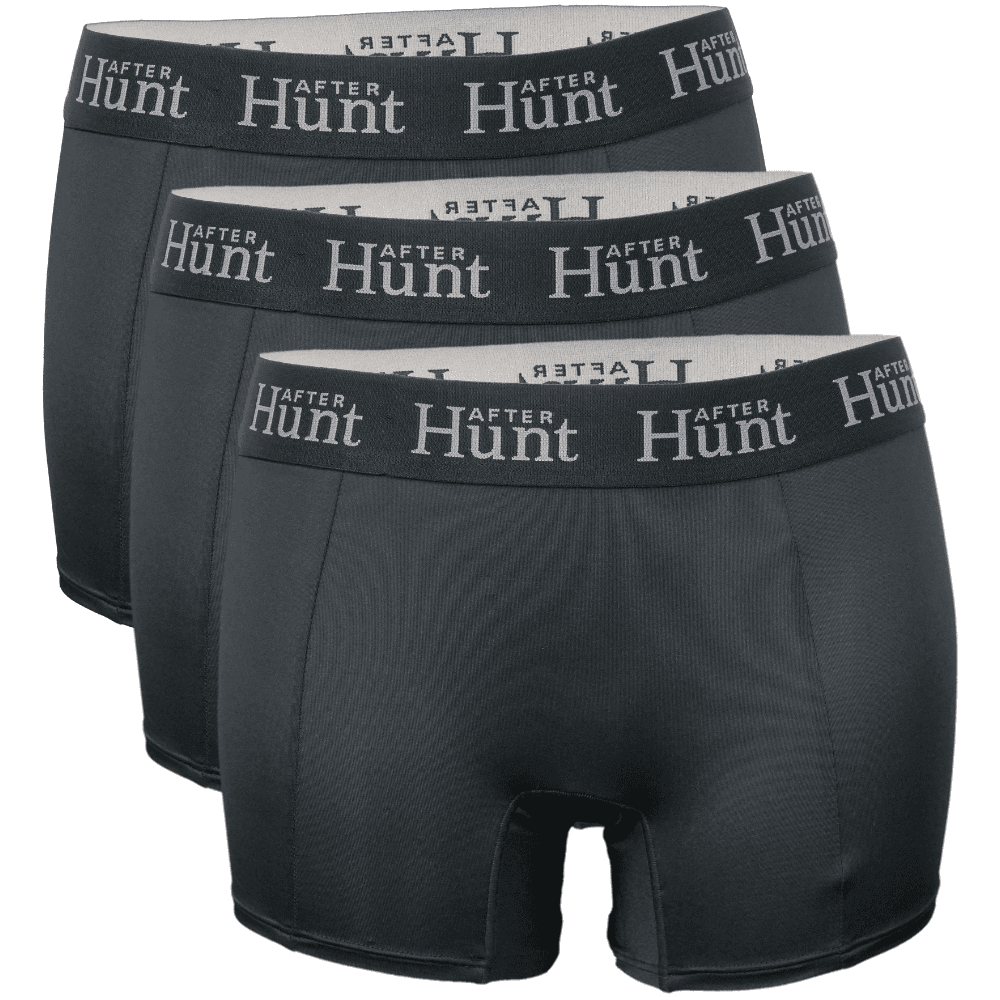 Womens Boxer Underwear Long 3-pack Black, view: 0