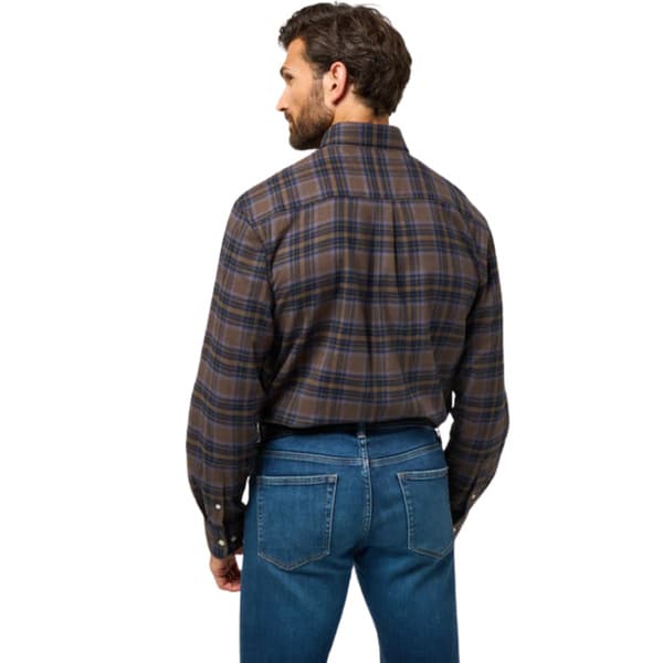 M's Ilkley Flannel Bd Shirt Green/Blue Check, view: 3