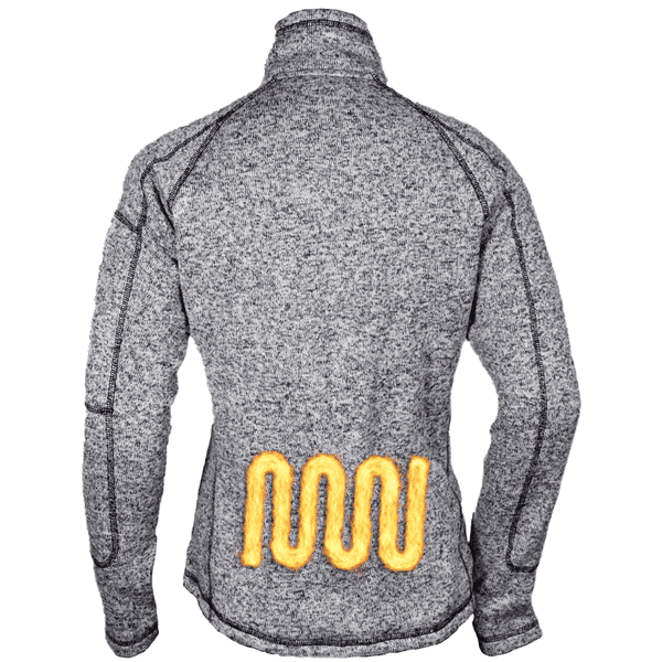 Heat Weaveguard Neulottu Lämpötakki Naisten sis. Powerbank Harmaameleerattu, view: 3