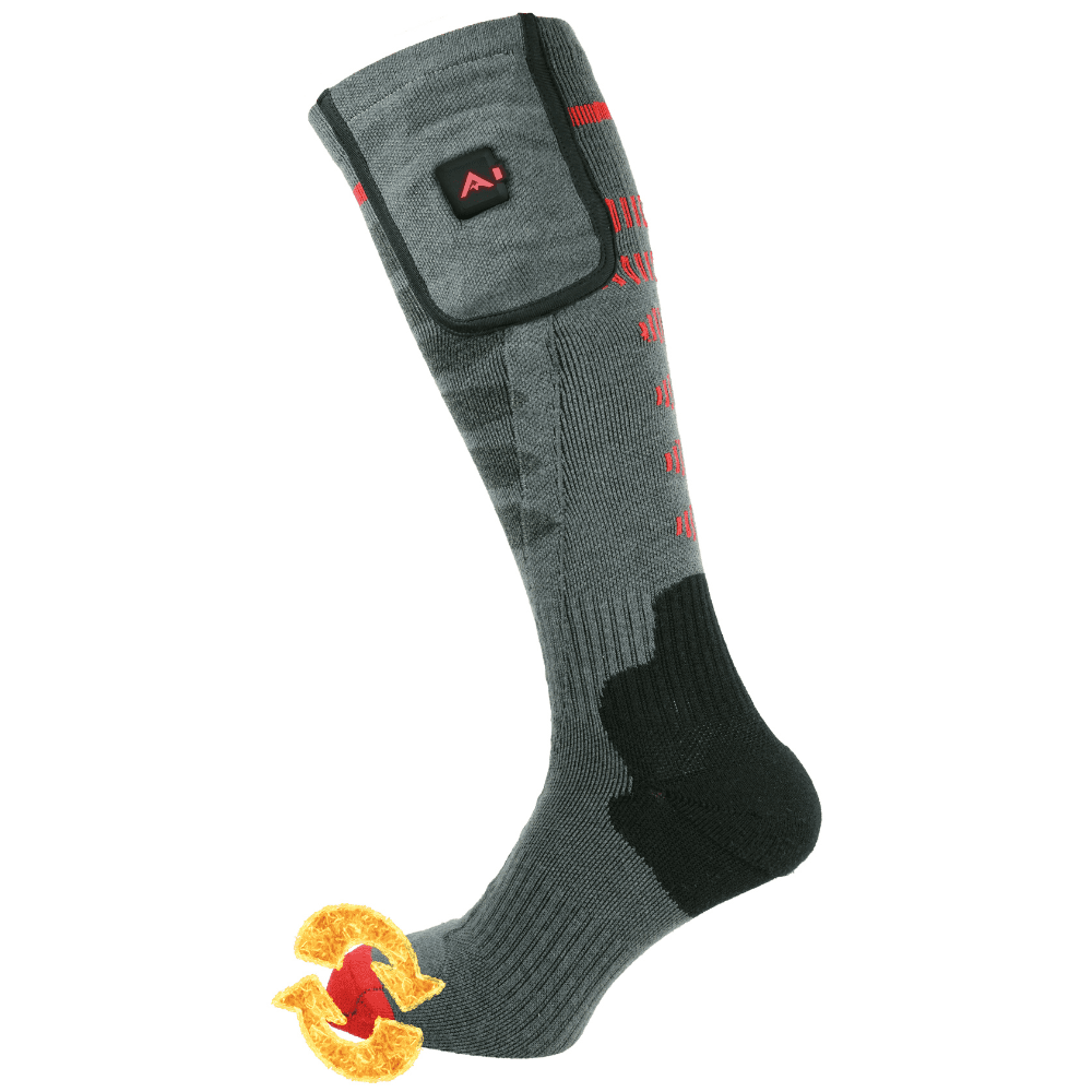 Heat SurroundActive Ohut Lämpösukat sis. Powerbank Basic Grey, view: 1