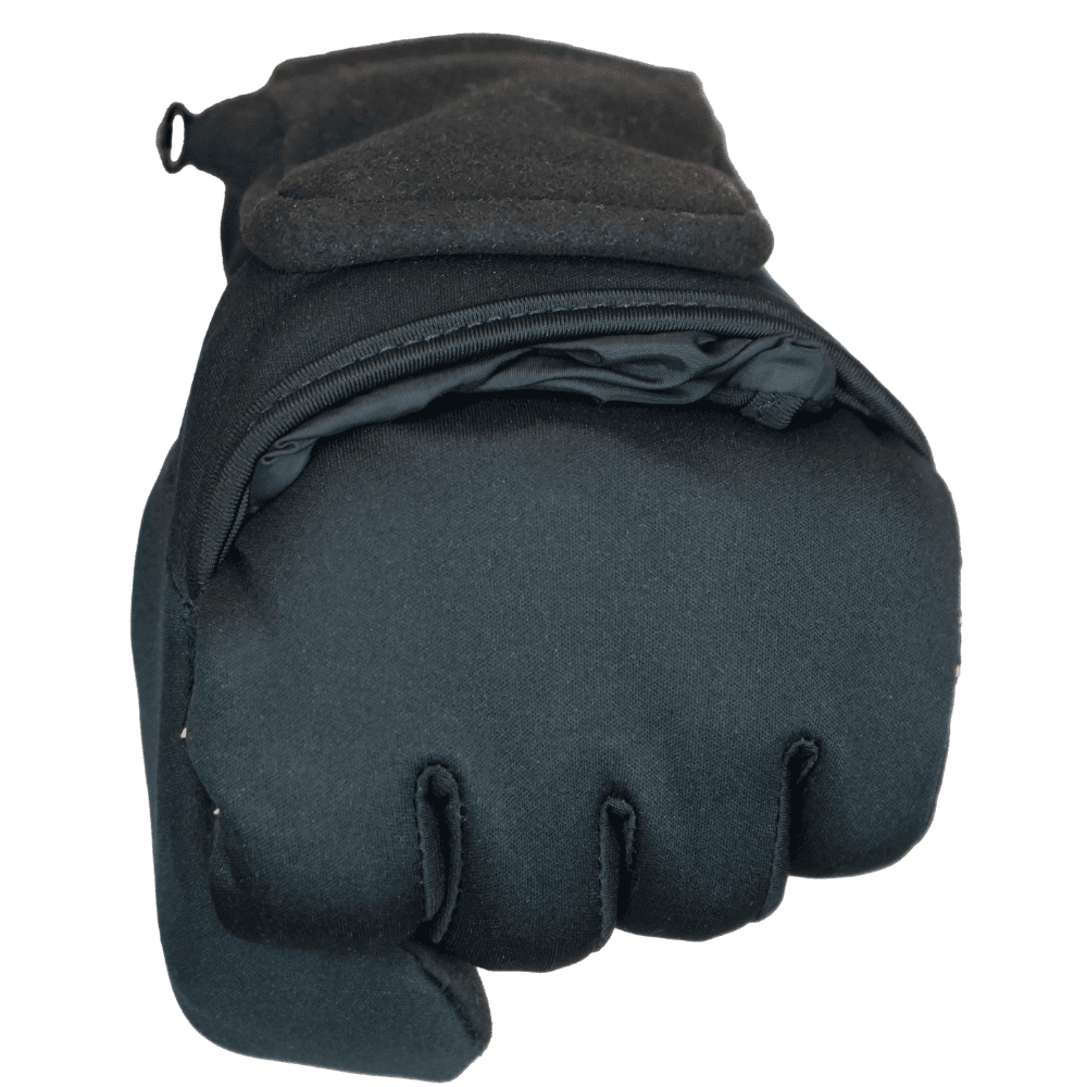 Heat Flexduo Ohut Lämpöhanska Taitettava Huppu Basic sis. Powerbank Musta, view: 5