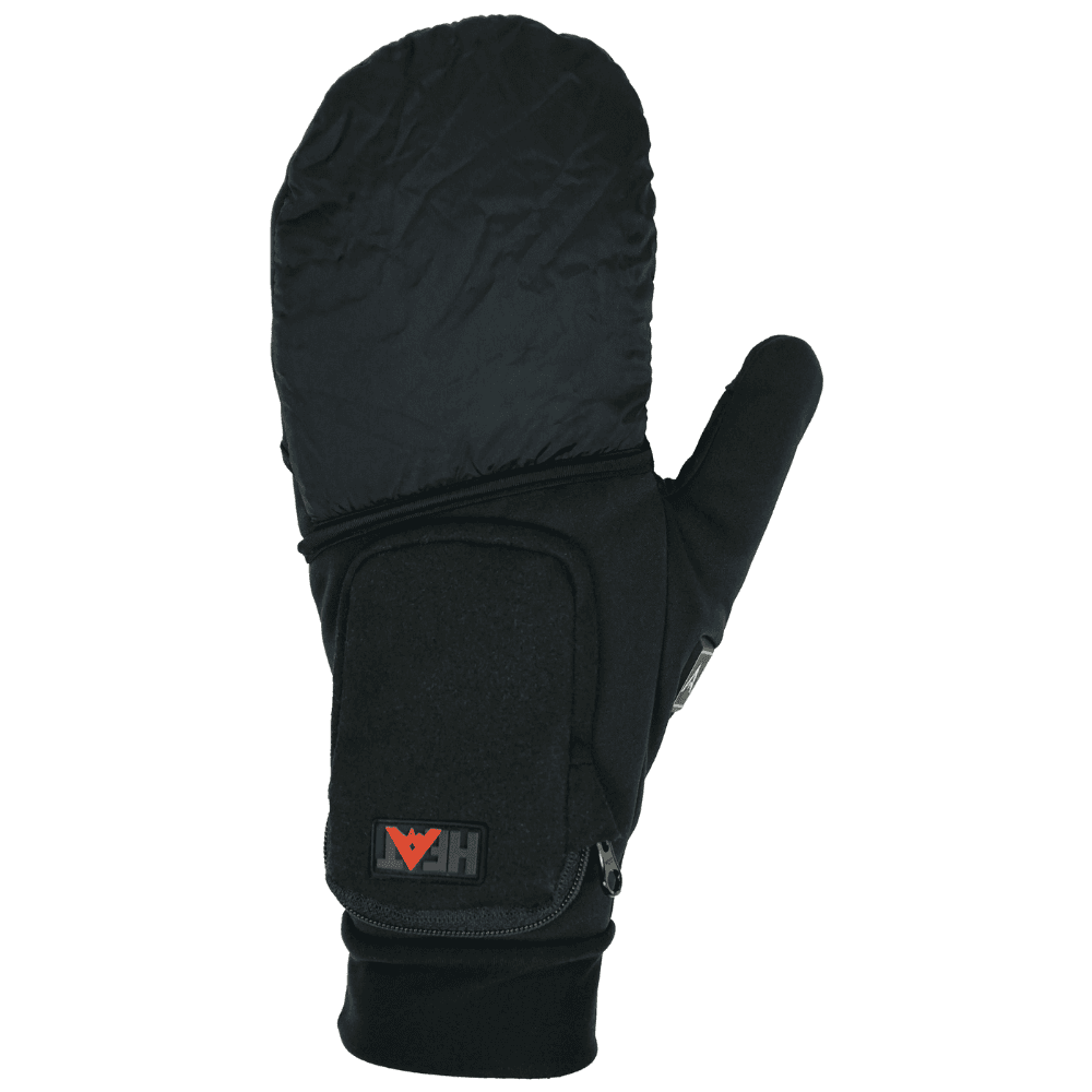 Heat Flexduo Ohut Lämpöhanska Taitettava Huppu Basic sis. Powerbank Musta, view: 2