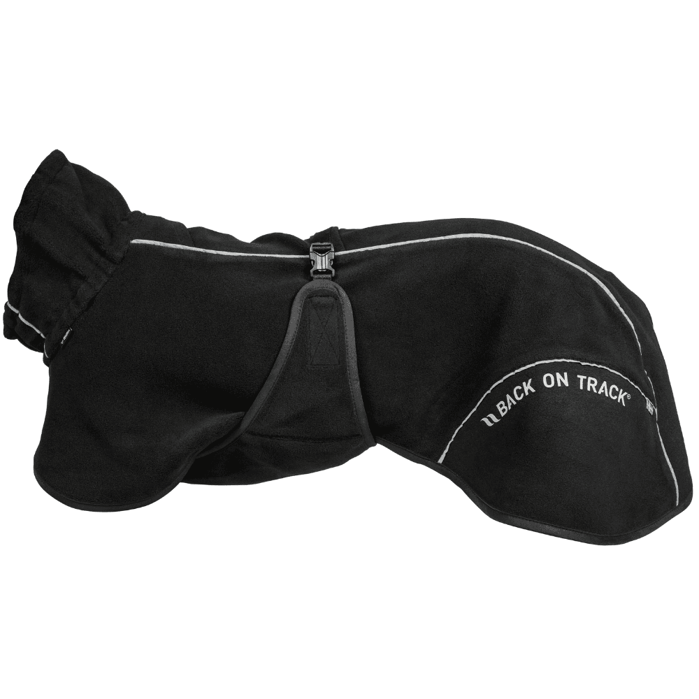 Bay Fleece Coat Low Set Tail 40-50 cm Black, view: 0