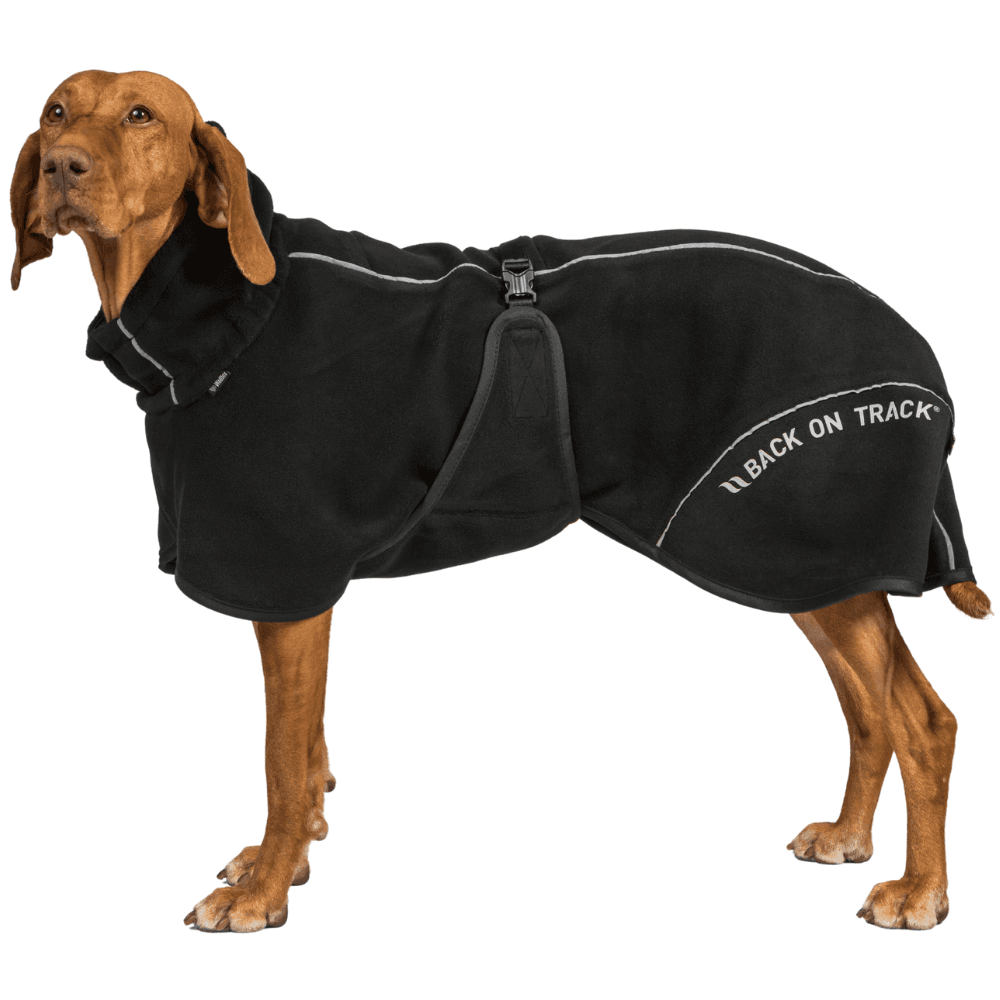 Bay Fleece Coat Low Set Tail 55-65 cm Black, view: 1