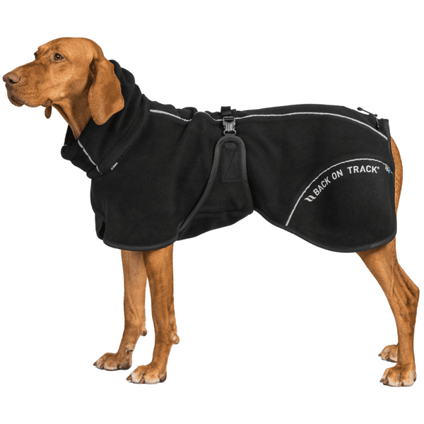 Bay Fleece Coat High Set Tail 70-80 cm Black, view: 2