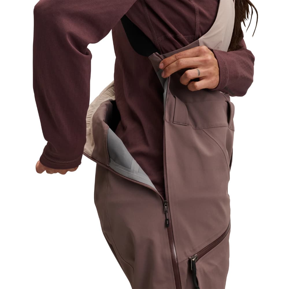 W's Recon Stretch Bibs Pale Mauve-Dark Mauve, view: 6