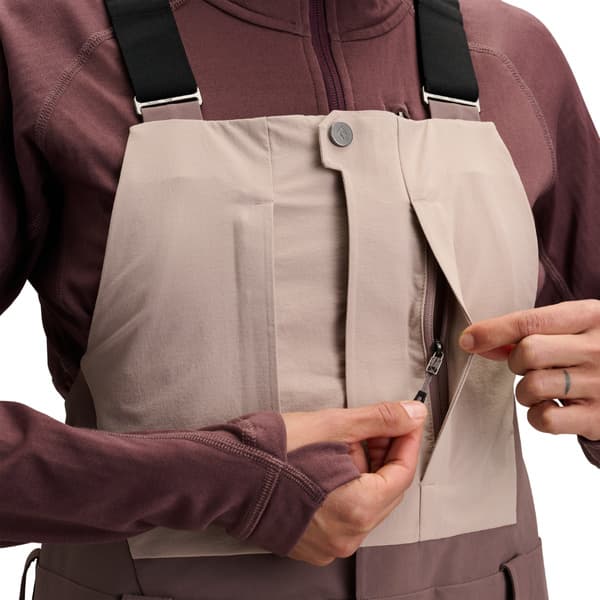 W's Recon Stretch Bibs Pale Mauve-Dark Mauve, view: 5