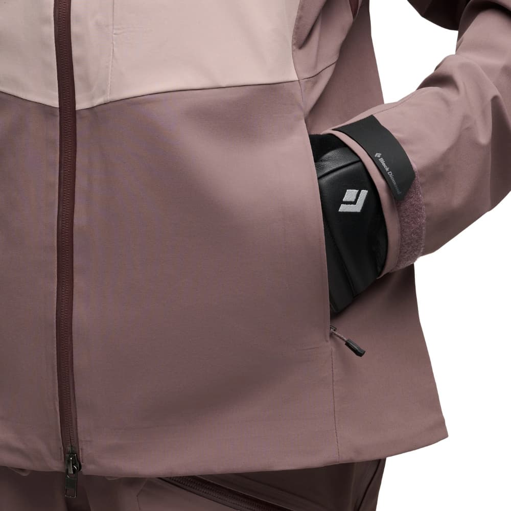 W's Recon Stretch Ski Shell Pale Mauve-Dark Mauve, view: 8
