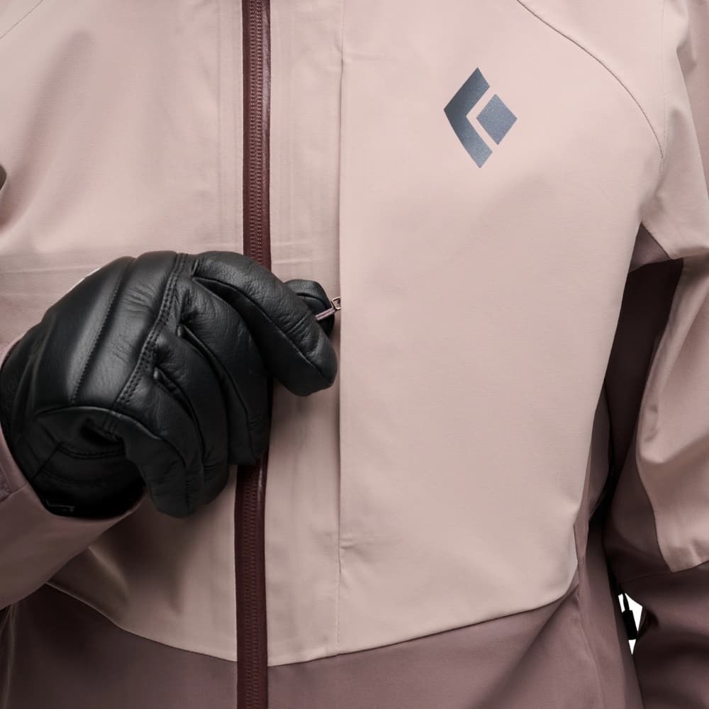 W's Recon Stretch Ski Shell Pale Mauve-Dark Mauve, view: 7