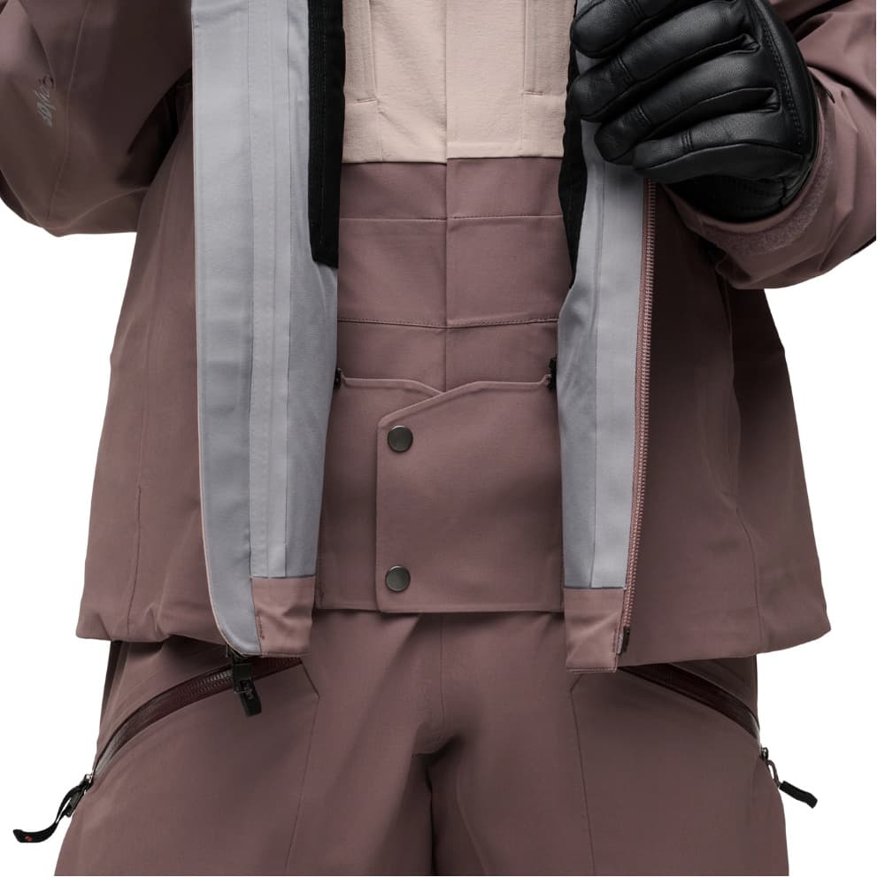 W's Recon Stretch Ski Shell Pale Mauve-Dark Mauve, view: 12