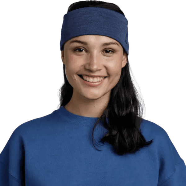 Headband Merino Wide Solid Night Blue, view: 2