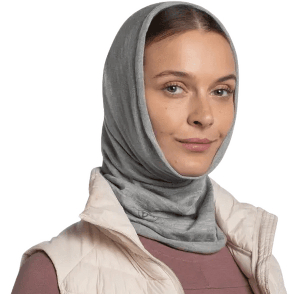 Neckwear Merino Midweight Melange Lightgrey, view: 3