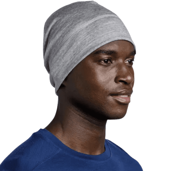 Beanie Merino Lightweight Solid Light Grey, view: 3