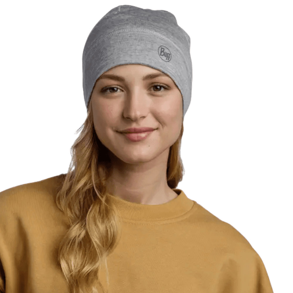 Beanie Merino Lightweight Solid Light Grey, view: 5
