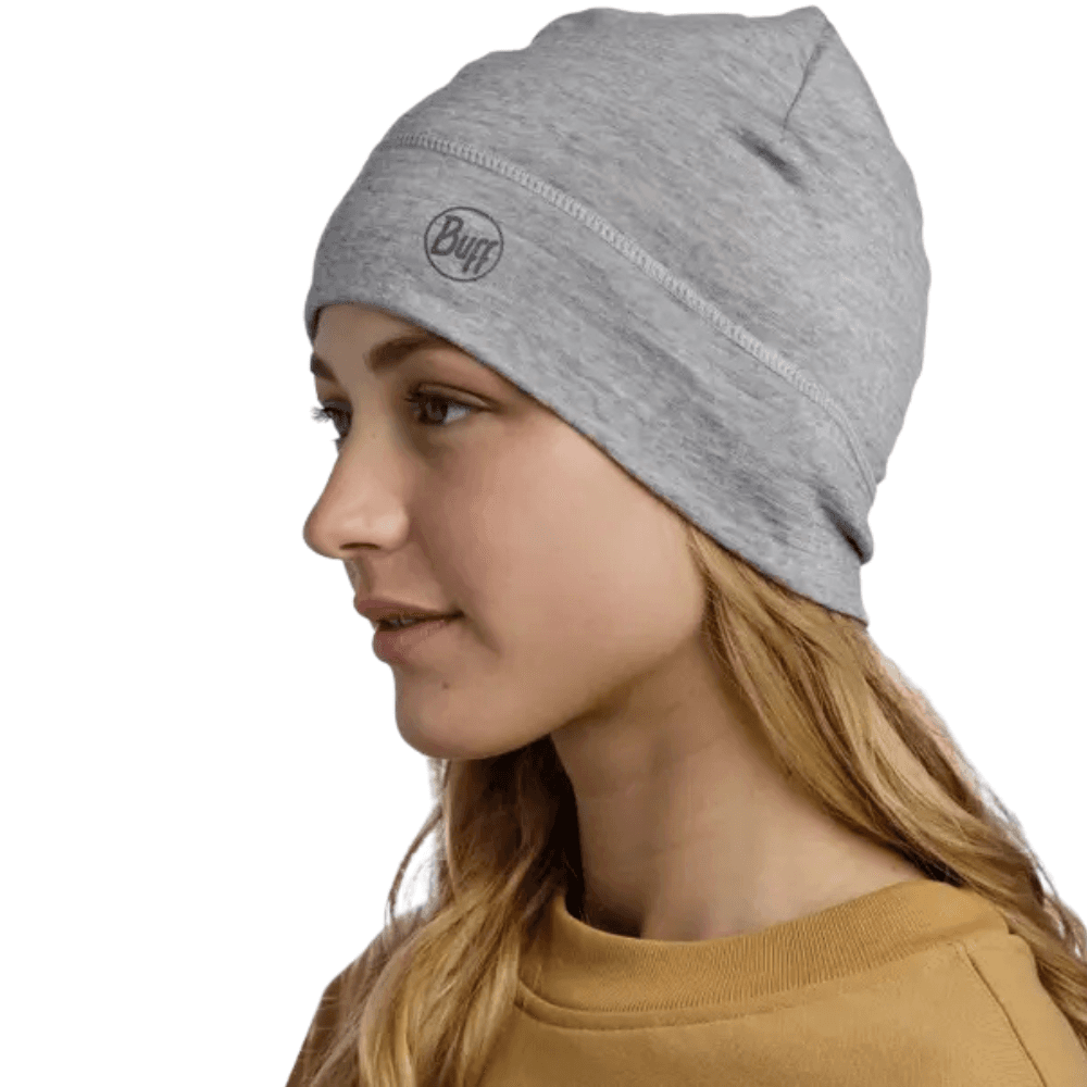 Beanie Merino Lightweight Solid Light Grey, view: 4