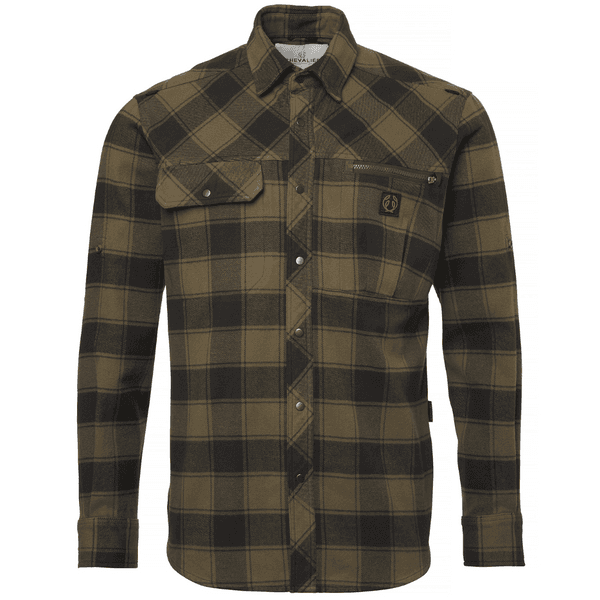 M's Raptor Heavy Flannel Shirt Kodiak Brown Checked, view: 0