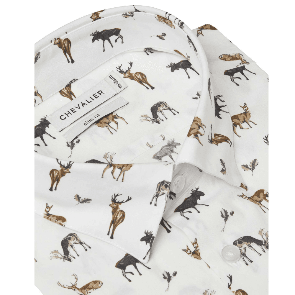 M's Danson Contemporary Fit Shirt Royal Family Print, view: 2