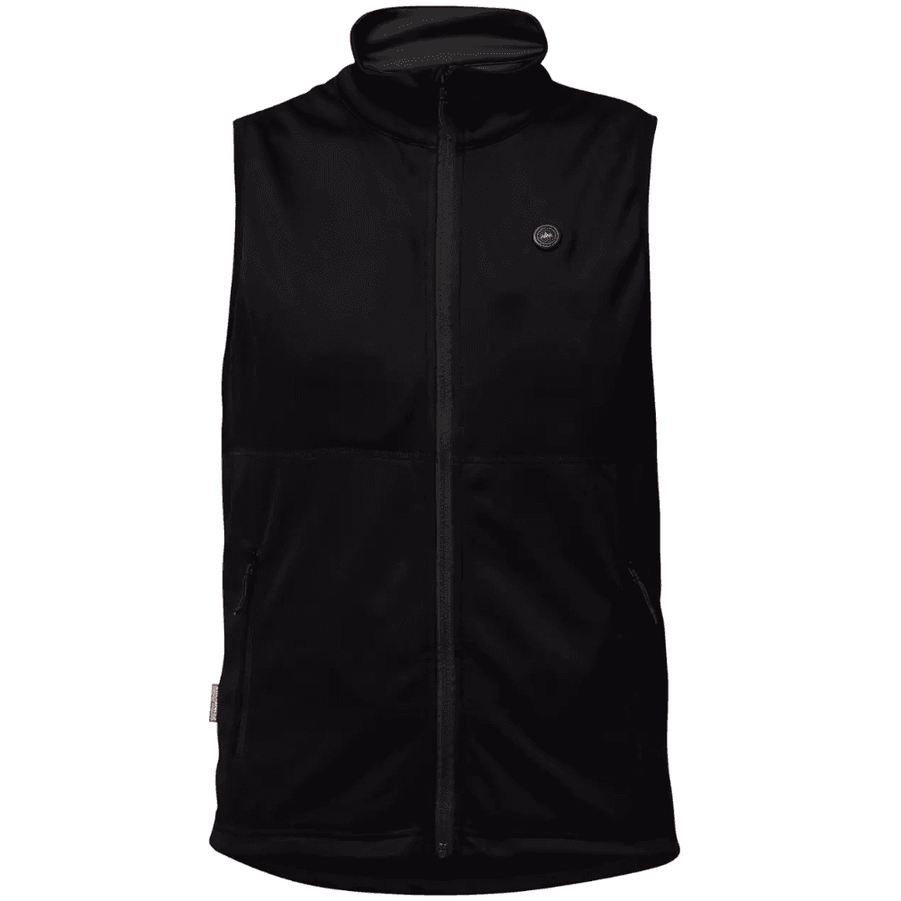 Heated Fleece Vest Mens Black, view: 0