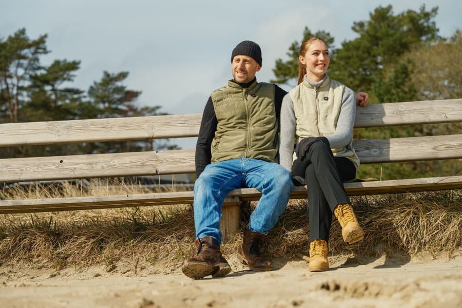 Heated Everyday Vest? Mens Lichen Green, view: 3