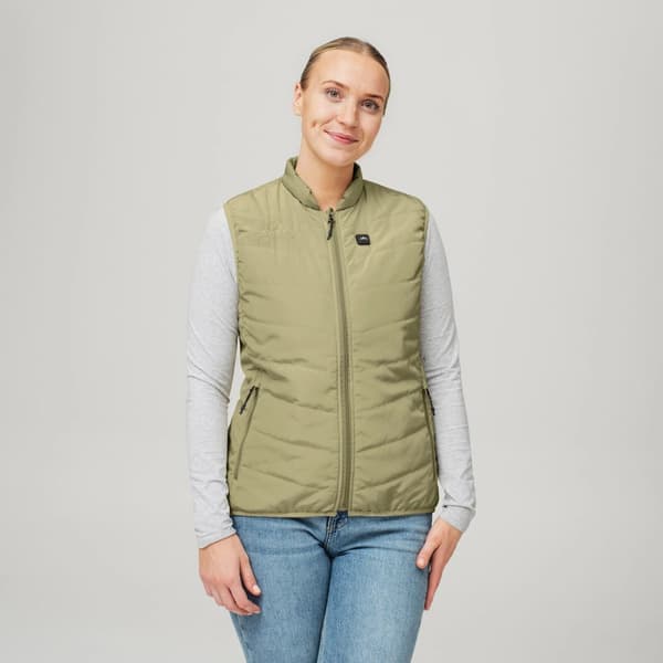 Heated Everyday Vest W's Lichen Green, view: 2