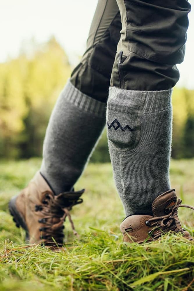 Heated Everyday Socks w.batteries V2 Olive Green, view: 6