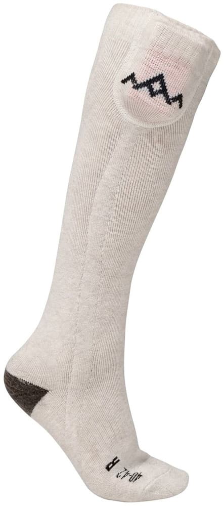 Heated Everyday Socks w.batteries V2 Cream, view: 0