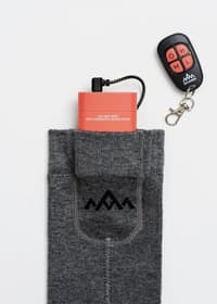 Heated Everyday Socks w.batteries V2 Cream - view: 1