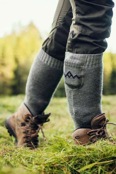 Heated Everyday Socks w/battery V2 Grey, view: 7