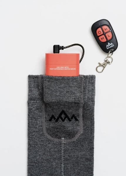 Heated Everyday Socks w/battery V2 Grey, view: 1