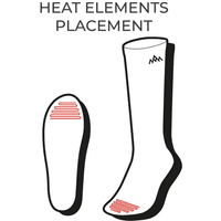 Heated Technical Socks w/battery V2 Red/Black - view: 4