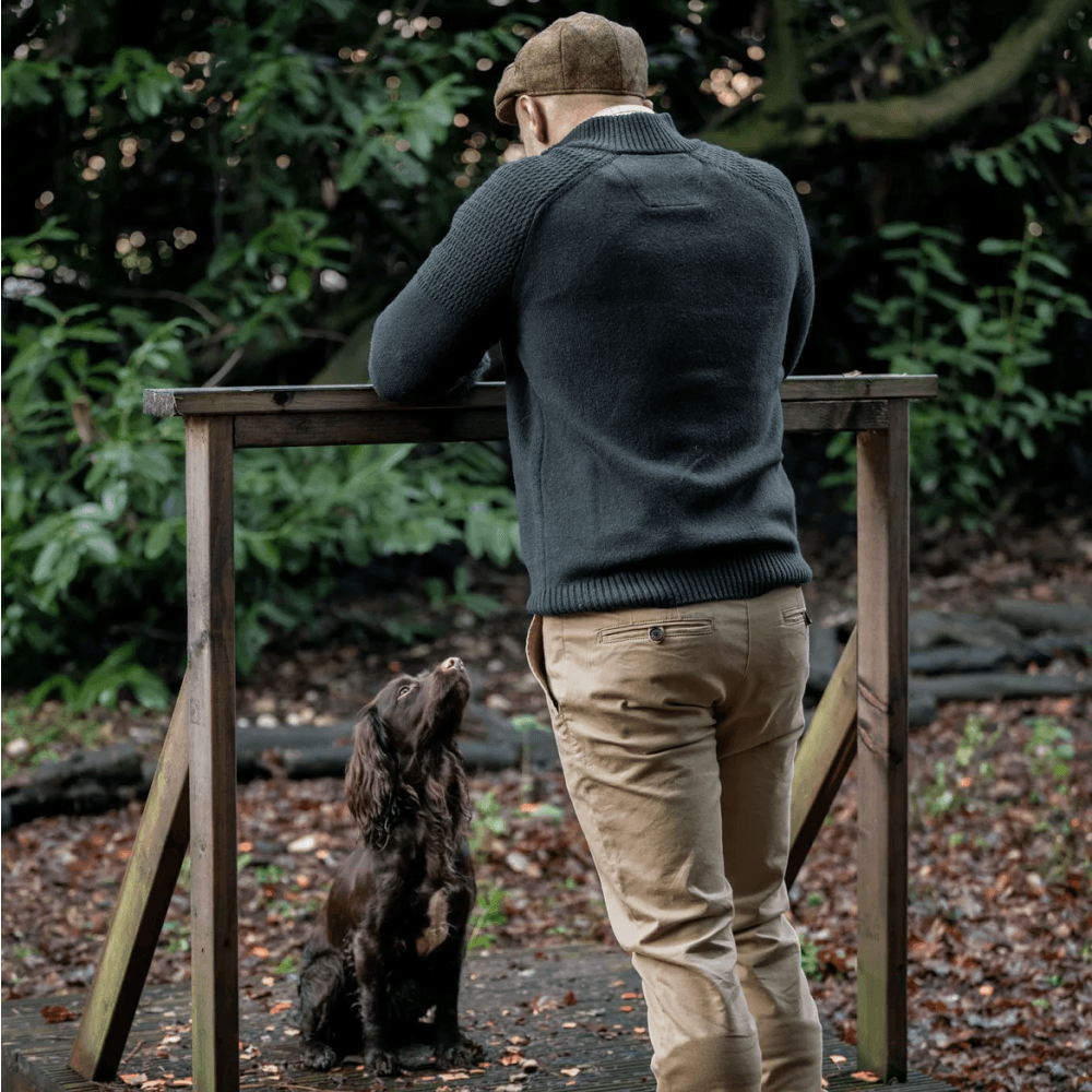 M's Vincent Merino Half Zip Pullover Dark Navy, view: 5