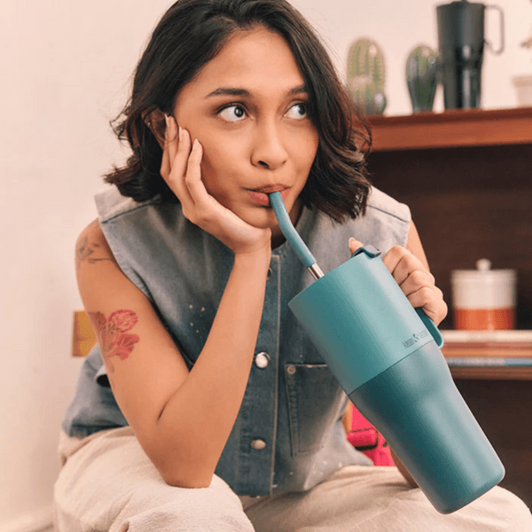Rise Tumbler 770ml (w/Straw & Flip Lid) Brittany Blue, productDetailPage.view: 1