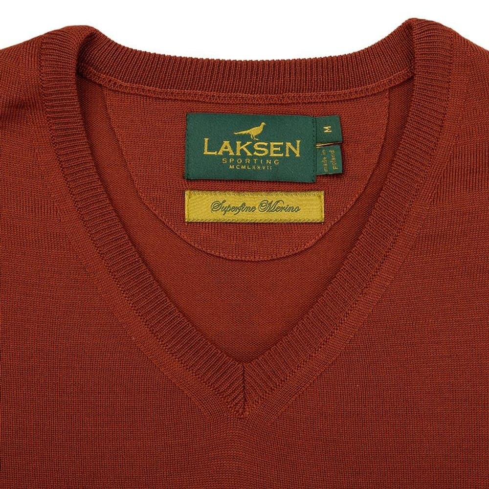 M's Sussex V-Neck Burnt Orange, view: 1