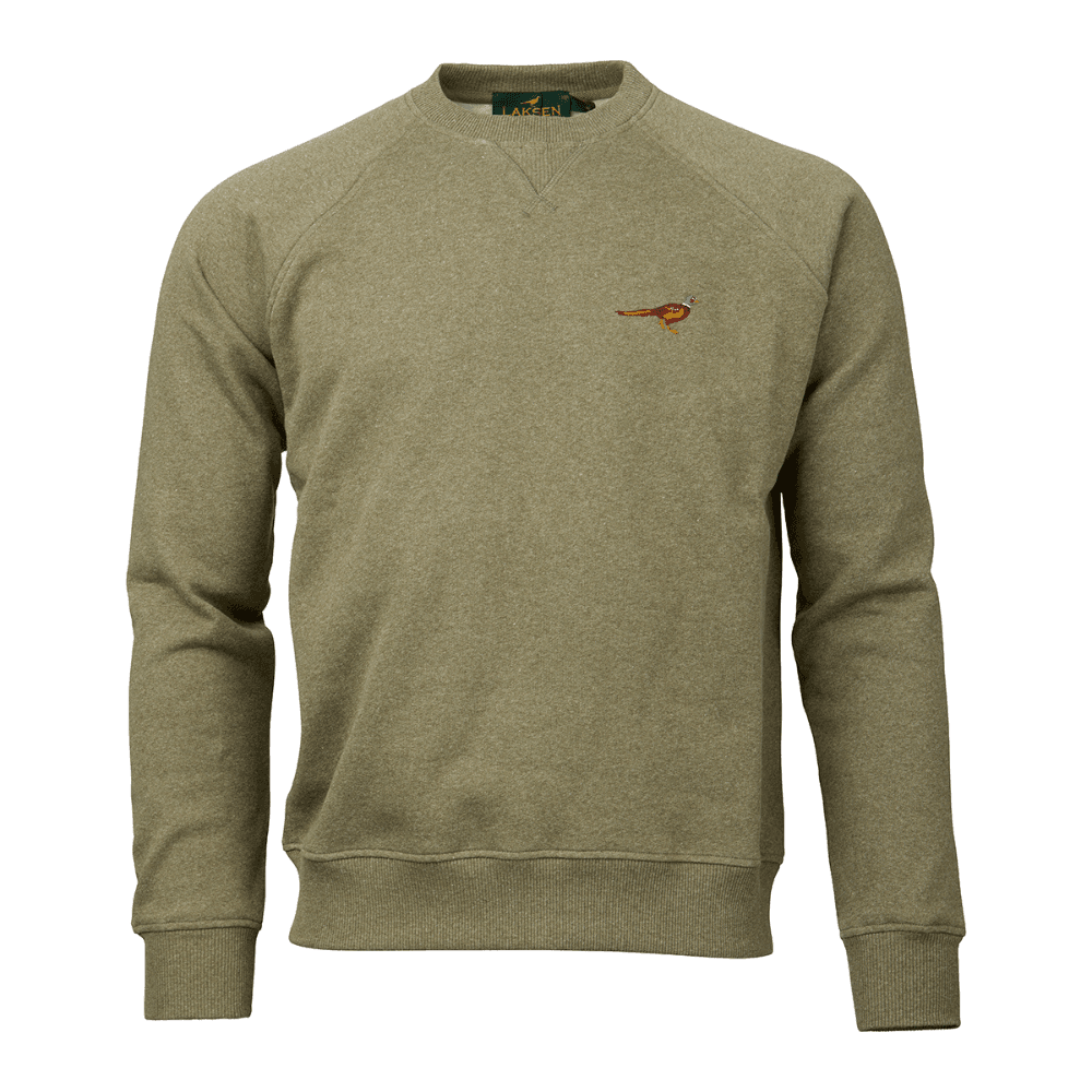 M's True Pheasant Logo Sweat Olive Melange, view: 0