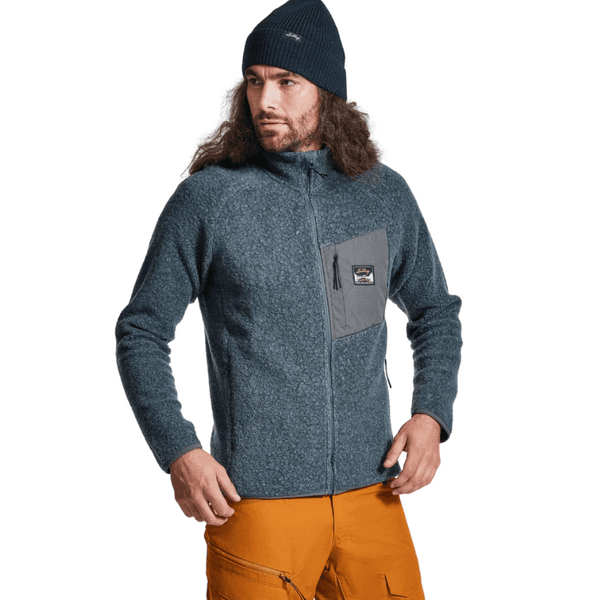 Flok Wool Pile, miesten, tumma taivaansininen, view: 3