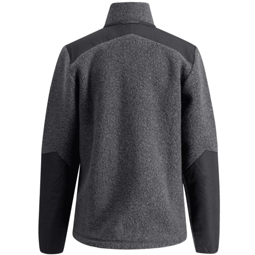 Saruk Wool Pile Mid Full Zip, naisten, charcoal, view: 1