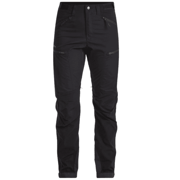 Makke High Waist Curved -housut, Short, naisten, musta, view: 0