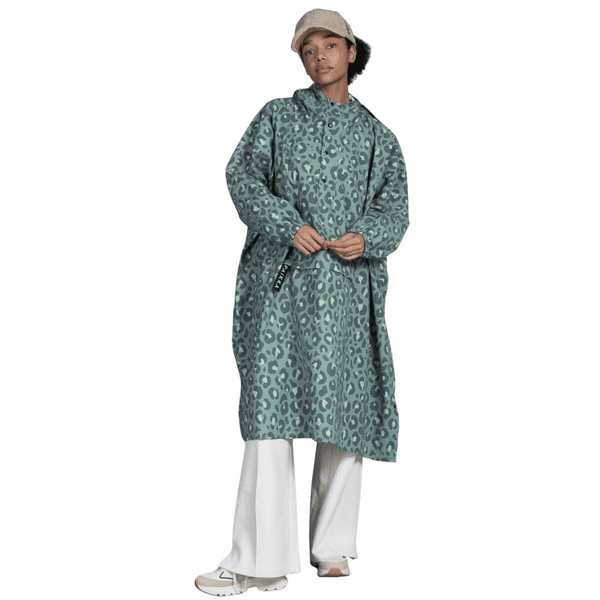 Human Rain Poncho Green Leo One Size, view: 2