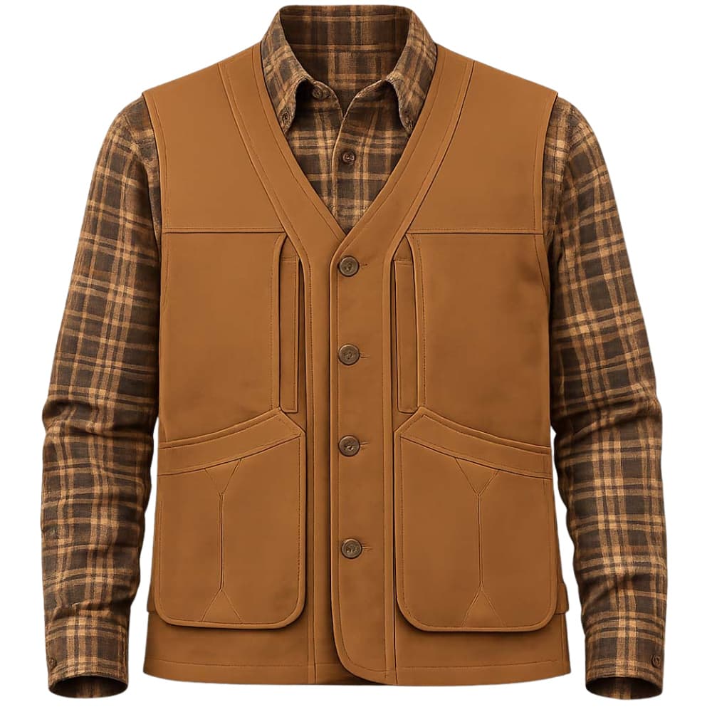 Metsästys- ja koiranohjaajaliivi, ruskea Unisex, view: 0