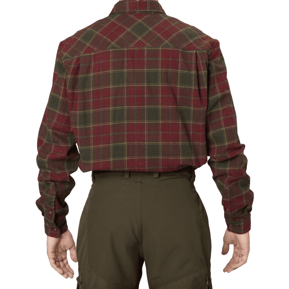 Glen Flannel Shirt Red Forest Check, view: 3
