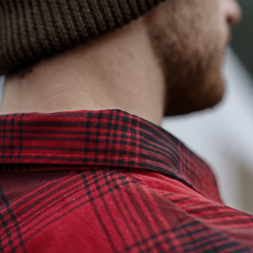 Glen Flanellskjorta Red Check, view: 3