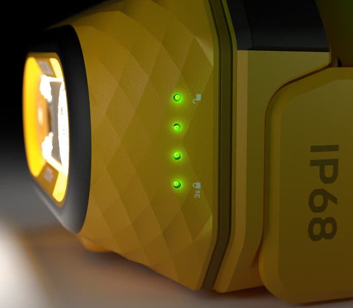 Explore 5 otsalamppu, Yellow 700 lumen, view: 2