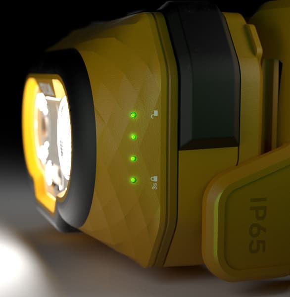 Discover otsalamppu, Yellow 500 lumen, view: 2